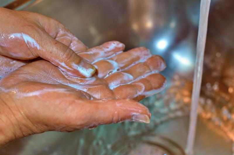 Handen wassen (@Pixabay) 