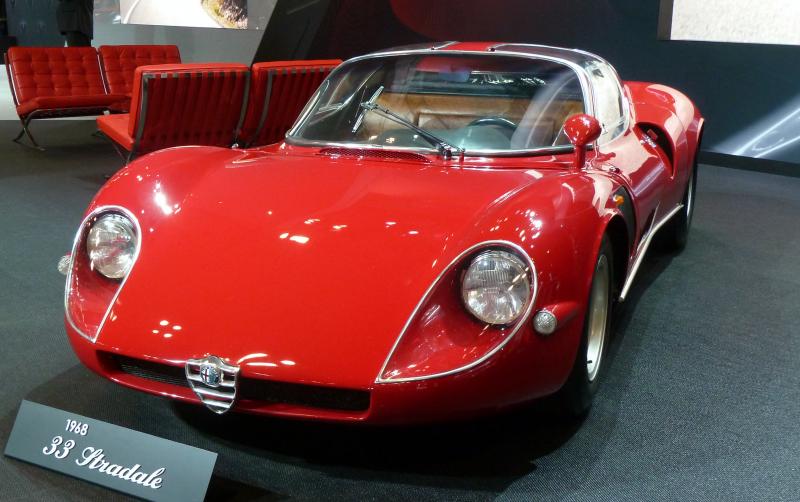 Alfa Romeo 33 Stradale 1968 (@Ekem-https://creativecommons.org/licenses/by-sa/4.0/) Alfa Romeo 33 Stradale 1968 (@Ekem-https://creativecommons.org/licenses/by-sa/4.0/)