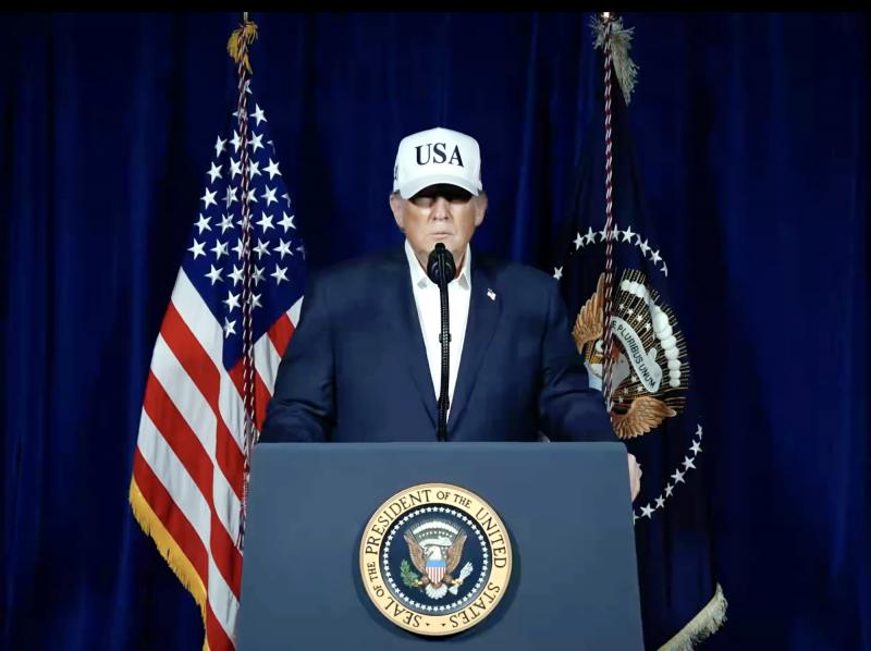 Trump announcing strikes on Iran, February 28 2026 (@Donald J. Trump) Trump announcing strikes on Iran, February 28 2026 (@Donald J. Trump)