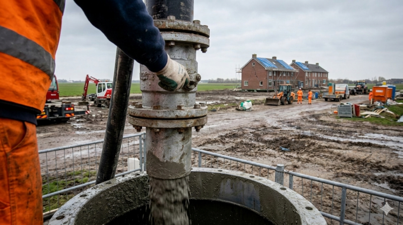 Volstorten gasput in Groningen (@Gemini-AI-impressie) 