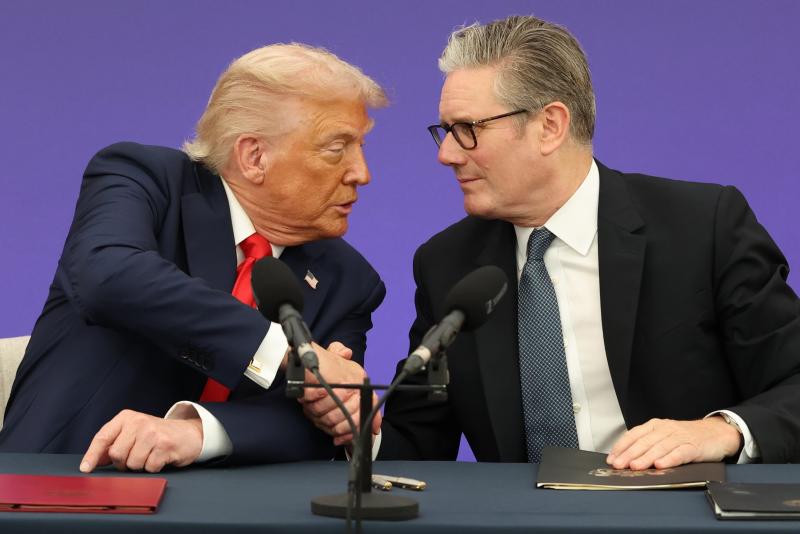 Keir Starmer en Donald Trump 18 September 2025 (@Number 10 - Contains public sector information licensed under the Open Government Licence v3.0.) 