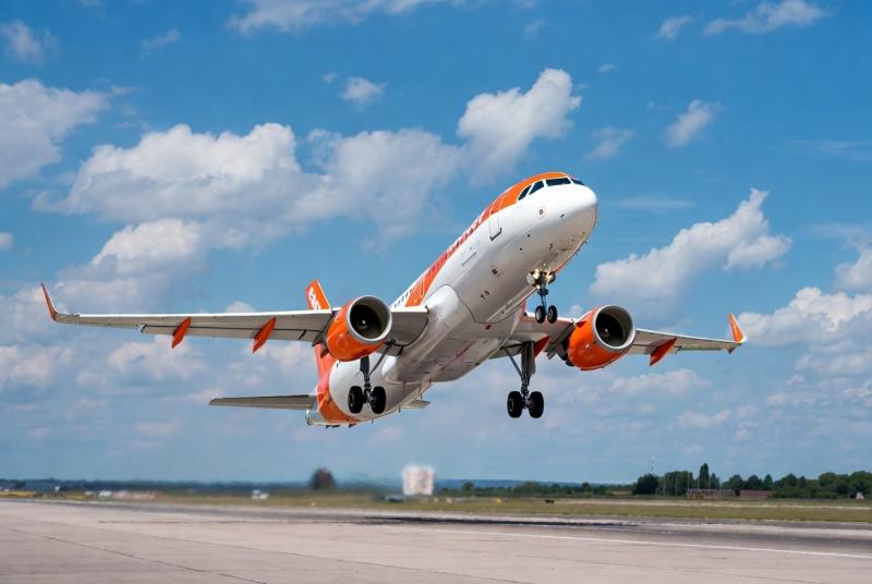 Een ander Easyjet vliegtuig (Afbeelding: Grok AI / FOK.nl)