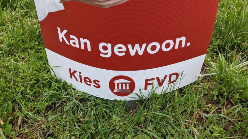 Verkiezingsposter FvD (@DonaldTrung on WikimediaCommons)