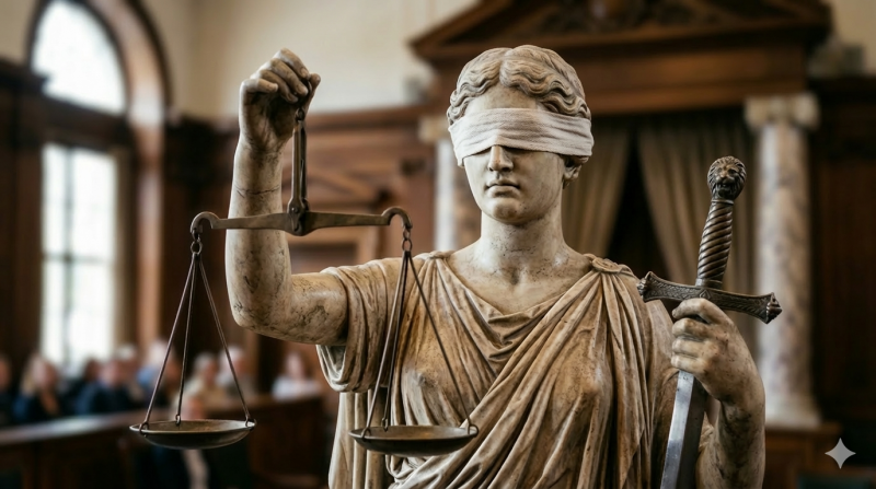 Vrouwe Justitia (@Gemini-AI-impressie) 
