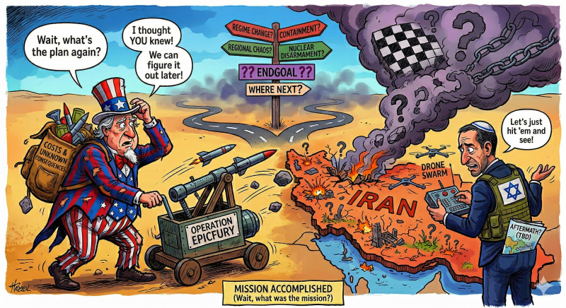 Weet trump zelf nog wel waarom de VS Iran heeft aangevallen?