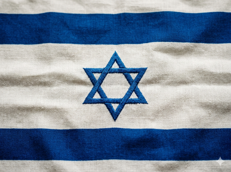 Israelische vlag (@Gemini-AI-impressie) 
