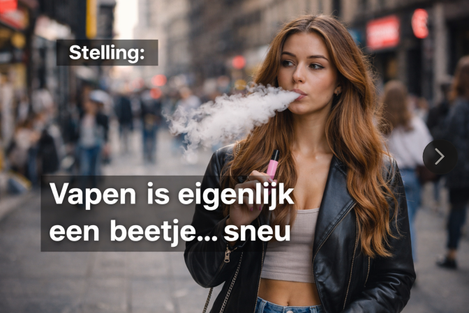 Stelling: Vapen is eigenlijk een beetje... sneu