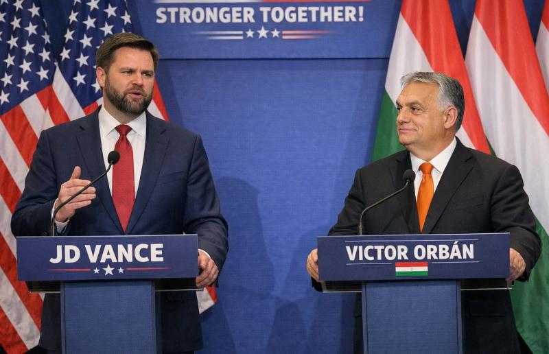 JD Vance en Viktor Orban (@Fal AI impressie)