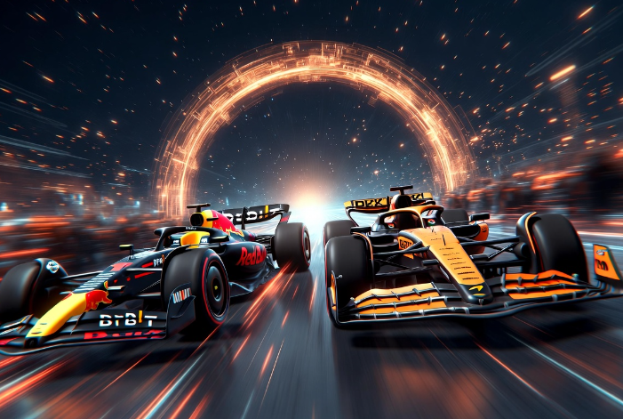 Red Bull F1 auto vs McLaren F1 auto