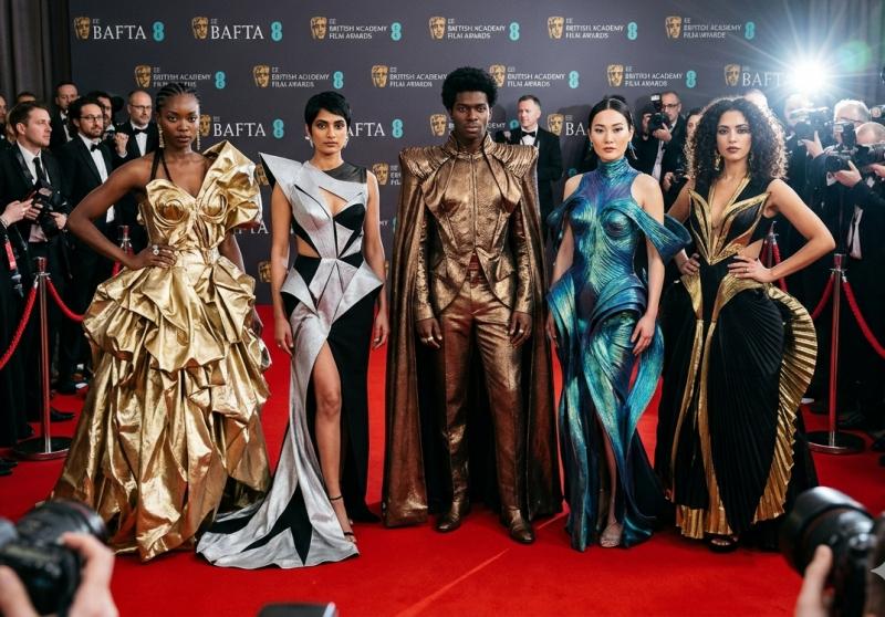 Persmomentje tijdens BAFTA (@Gemini-AI-impressie) 