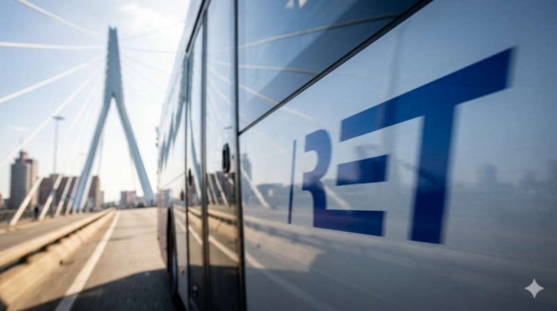 Rotterdamse stadsbus (@Gemini-AI-impressie) 