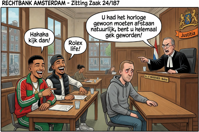 Cartoon ter illustratie (Grok AI / FOK.nl)