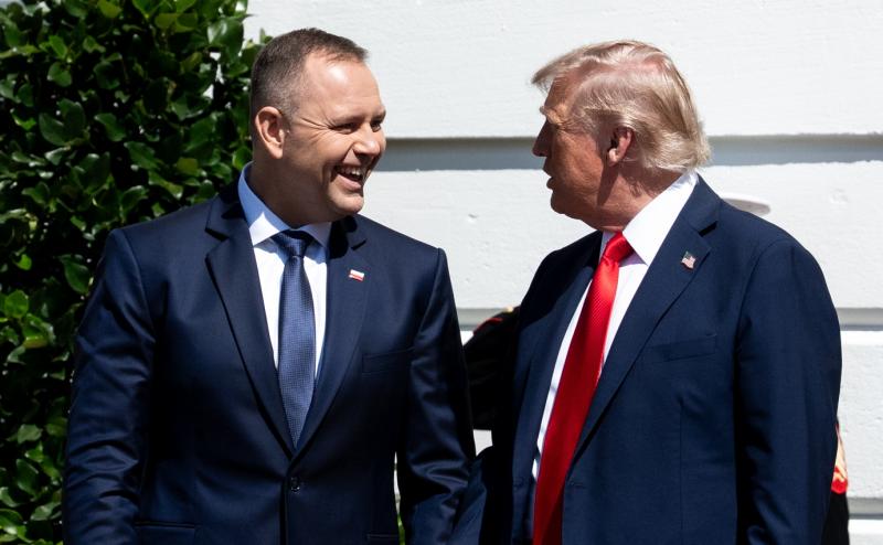 Donald Trump en Karol Nawrocki voor het Witte Huis - september 2025 (@TheWhiteHouse) 