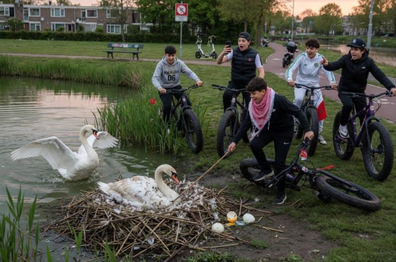 AI-Impressie - niet de werkelijke situatie (Afbeelding: Grok AI / FOK.nl)