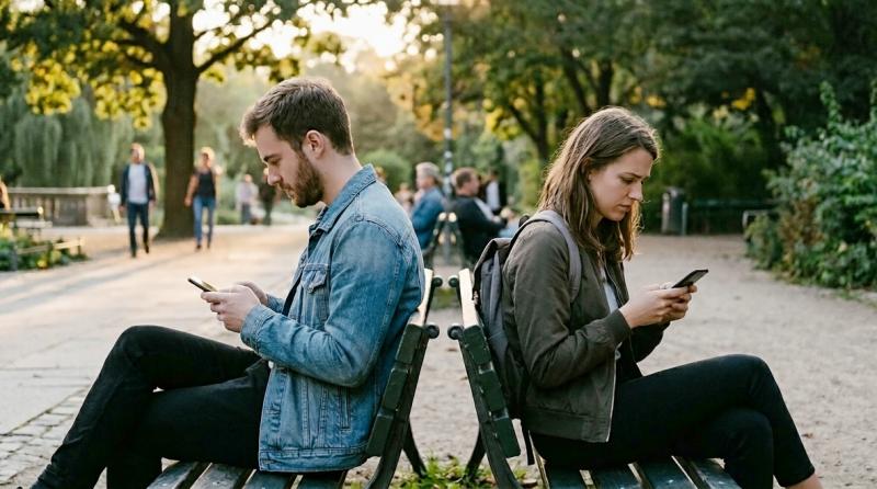 Ondermijnt technologie het sociaal contact? (@Gemini-AI-impressie) 