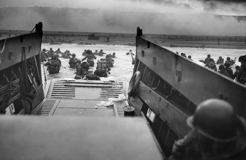 D-Day landing op de kust van Normandie 6 juni 1944 (@United States Coast Guard)