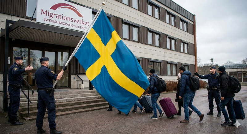 Zweden past immigratie wetgeving aan (@Gemini-AI-impressie) 