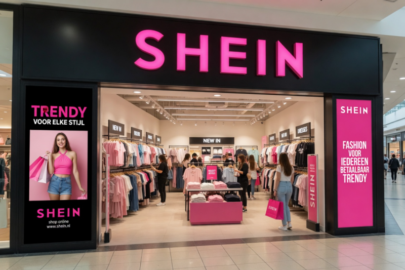 SHEIN Kledingwinkel (AI Impressie door Grok / FOK.nl)