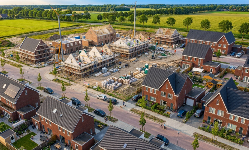 Nieuwbouwproject nadert afronding (@Gemini-AI-impressie) 