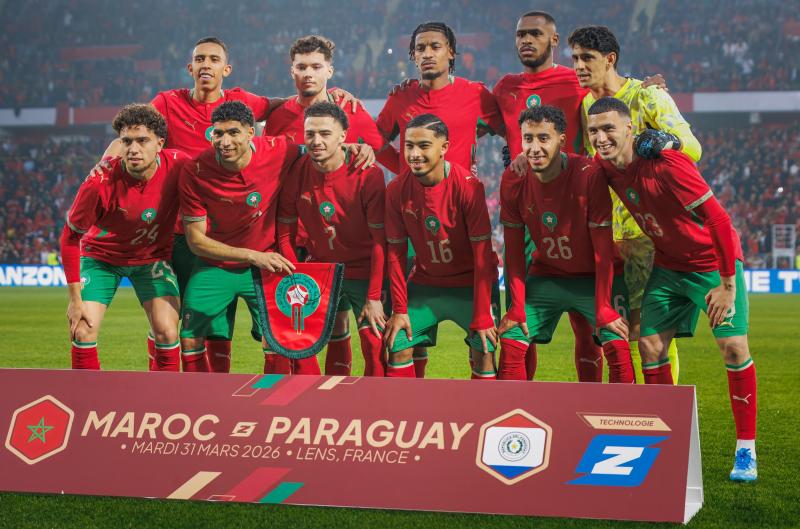 Nationaal Marokkaans voetbalelftal maart 2026 (@Abdelali Bentarki - https://creativecommons.org/licenses/by/4.0/) 
