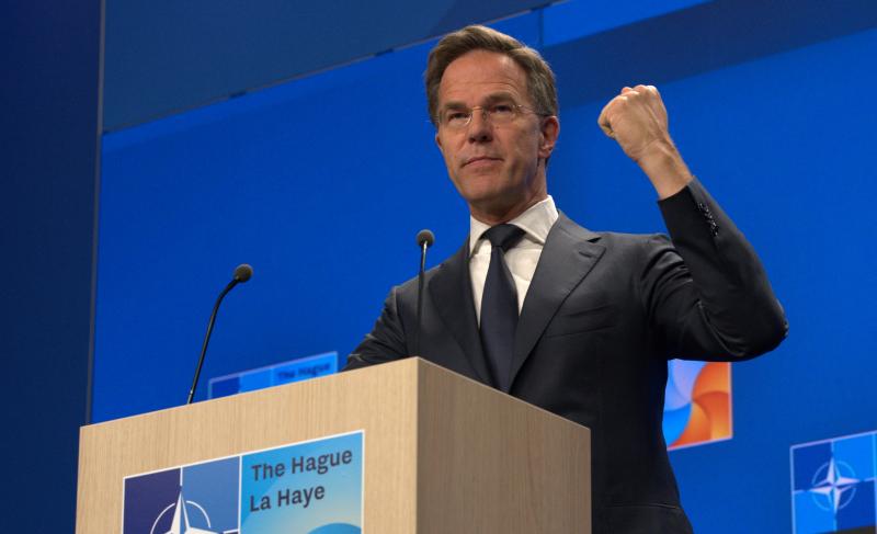 Mark Rutte op NAVO-top Den Haag 2025 (@Yawnbox - https://creativecommons.org/licenses/by-sa/4.0/) 