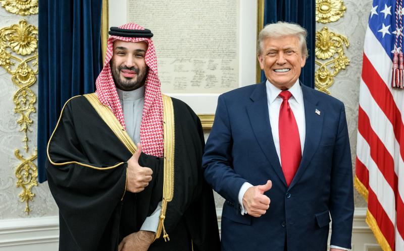 Donald Trump en Kroonprins Saoedi-Arabie Mohammed Bin Salman (@TheWhiteHouse) 
