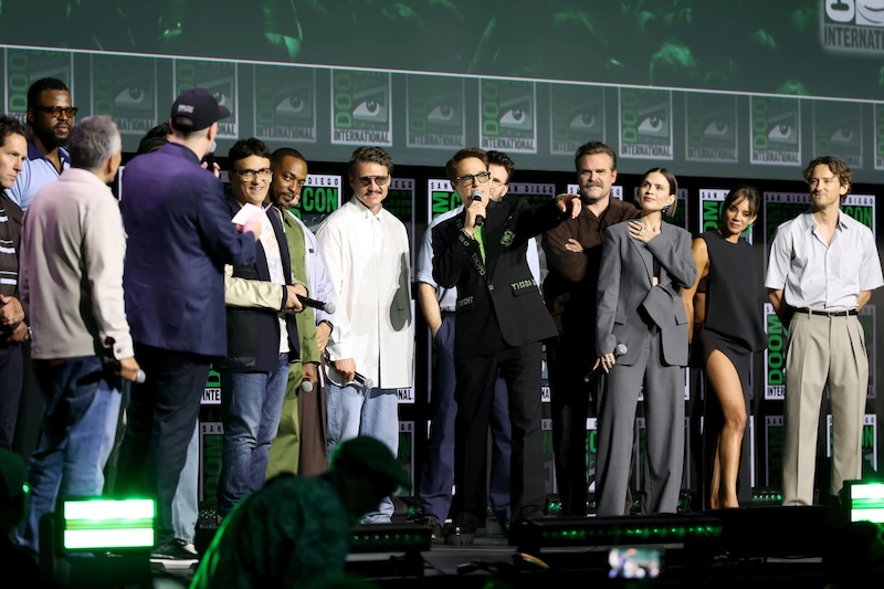 De cast van Avengers: Doomsday op het podium in Hall H (Foto: Marvel) Marvel Studios: Avengers: Doomsday cast in Hall H (Foto: Marvel)