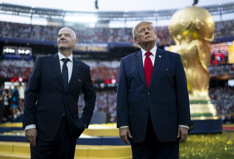 Infantino en Trump na WK-finale 19-07-26 (@TheWhiteHouse) 