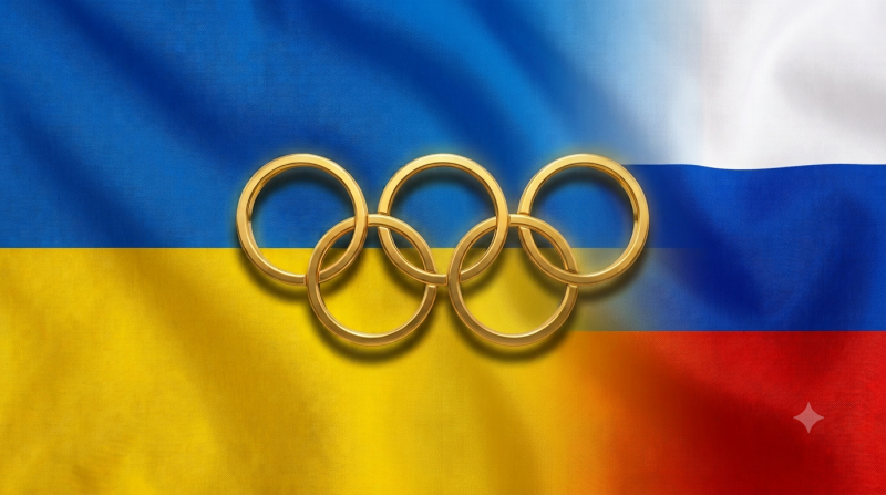 Rusland erkent bezet gebied Oekraiens voor opheffing IOC-schorsing (@Gemini-AI-impressie) Rusland erkent bezet gebied Oekraïens voor opheffing IOC-schorsing (@Gemini-AI-impressie)