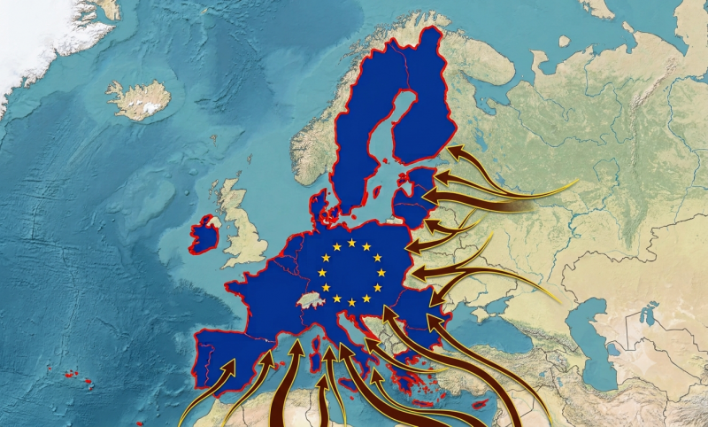 Is er strengere grensbewaking nodig in de EU? (@Gemini-AI-impressie) 