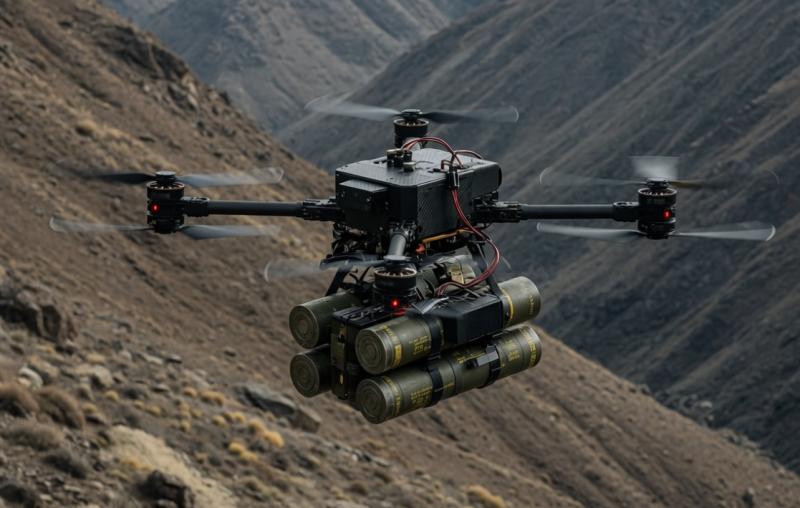 Ter illustratie - geen echte drone (Afbeelding: Grok AI / FOK.nl)