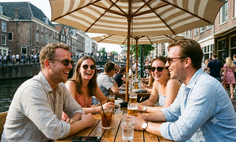 Zomers terraje pikken (@Gemini-AI-impressie) 