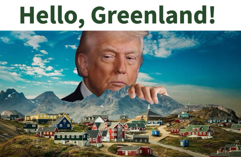AI plaatje van Donald Trump die Groenland begroet (@truthsocial.com/realDonaldTrump) AI plaatje van Donald Trump die Groenland begroet (@truthsocial.com/realDonaldTrump)