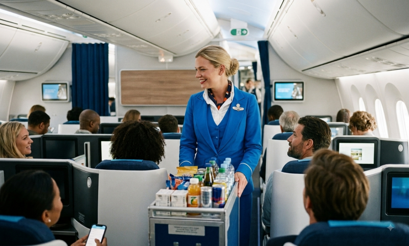 KLM-stewardess (@Gemini-AI-impressie) 
