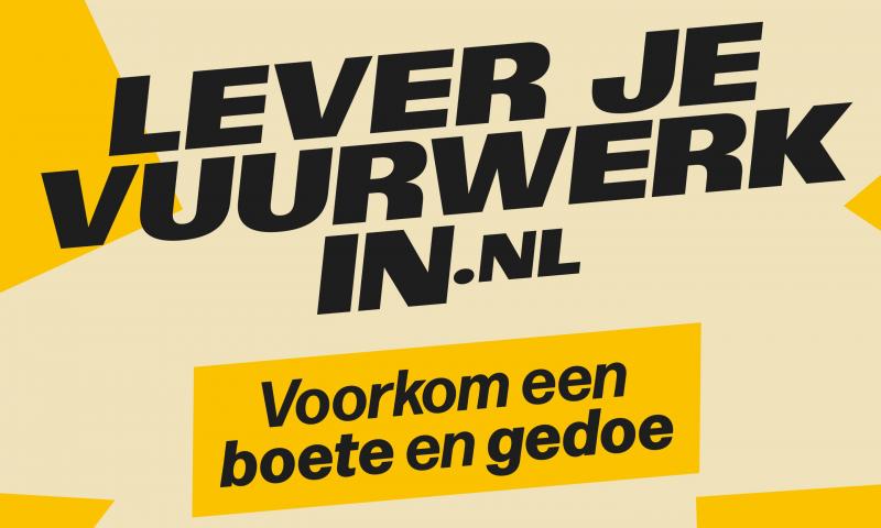 Campagne 'Lever je vuurwerk in' (@Rijksoverheid) 