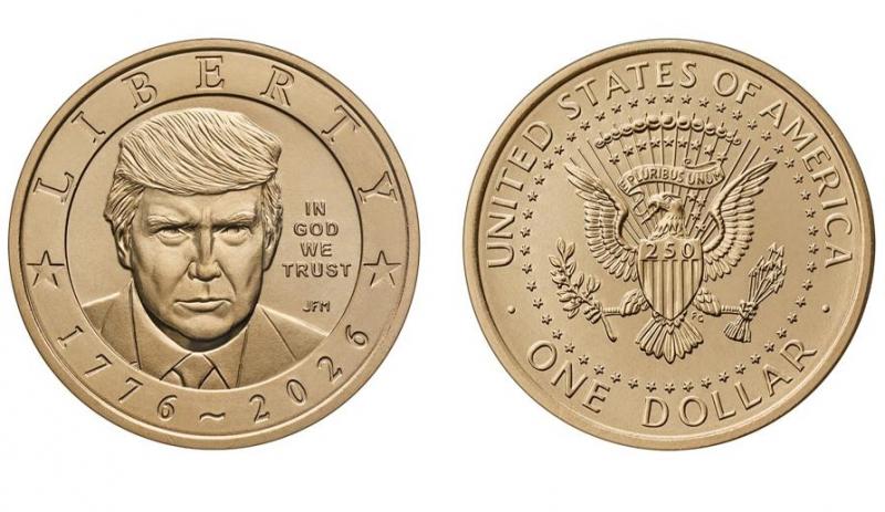 De nieuwe Trump-dollar (@USMint-Forbes on X - https://x.com/Forbes/status/2095186260499243057) De nieuwe Trump-dollar (@USMint-Forbes on X - https://x.com/Forbes/status/2095186260499243057)