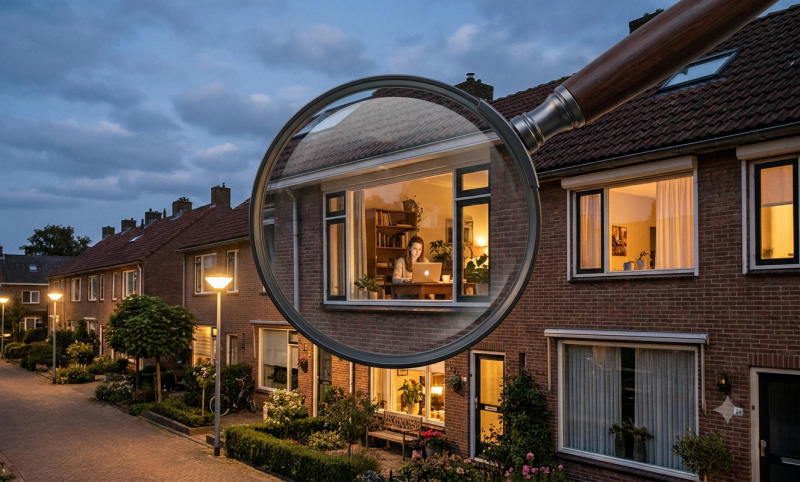 Niet verdachte burger onder de loep (@Gemini-AI-impressie) 