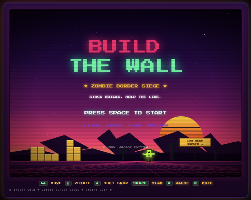 Build the Wall game (@Unknown author - WhiteHouse - WikimediaCommons) Build the Wall game (@Unknown author - WhiteHouse - WikimediaCommons)