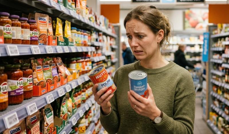 Prijzen vergelijken in de supermarkt (@Gemini-AI-impressie) 
