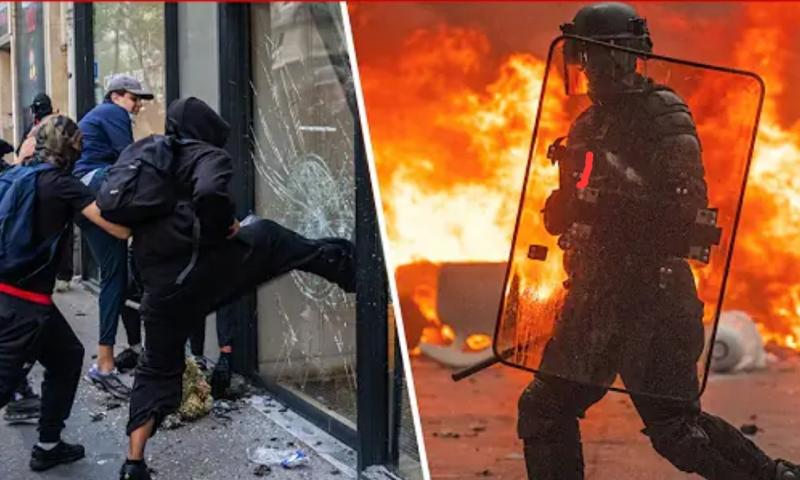 Rellen en plunderen in Parijs (@CNN - still- https://youtu.be/gjTlB4WYCl8?si=UeDniiDHsKq3SsRf) 